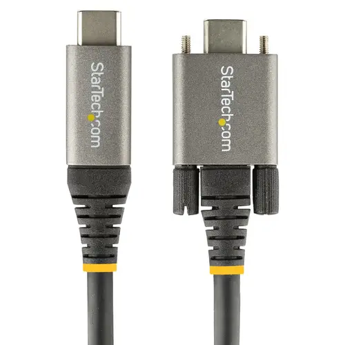 Cable 50cm USB-C con Tornillos Laterales de Fijación - 10Gbps - Cable USB Tipo C USB 3.2 Gen 2 - con Carga por Entrega Alimentación PD de 100W (5A), Modo Alt DP - Imagen 5