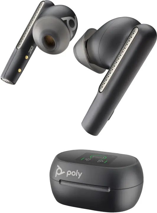 Intrauriculares Voyager Free 60+ UC M color Negro Carbono +Adaptador USB-C BT700 +Estuche de carga con pantalla táctil