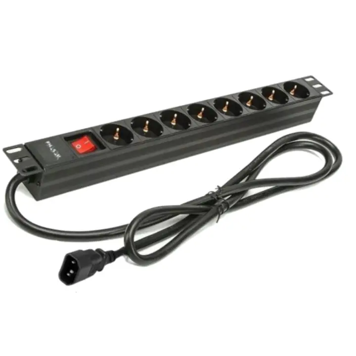 Regleta 19" 8 tomas SFO C14 con interruptor 2 m - BNS 3535