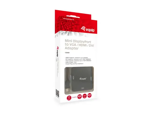 133439 adaptador de cable de vídeo 0,15 m Mini DisplayPort DVI-D + VGA (D-Sub) + HDMI Negro - Imagen 4