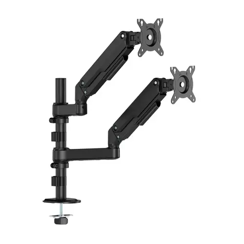Soporte de Mesa Eco Contrapeso Giratorio e Inclinable Para Monitor/TV 9kg (3 Pivotes, 2 Brazos) de 17-32", Negro - Imagen 2