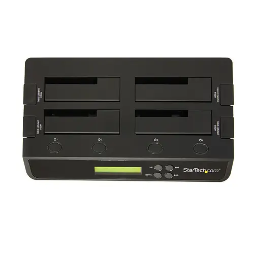 Clonador Borrador Autónomo USB 3.0 / eSATA a SATA de 4 Bahías para Discos Duros y SSDs 1:3 - Docking Station - Sanitizador - Imagen 3