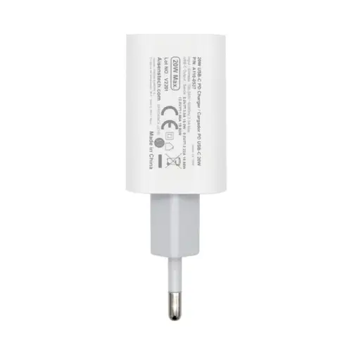 Cargador USB-C P?3.0 1 Puerto 1x USB-C 20 W, Blanco - Imagen 4