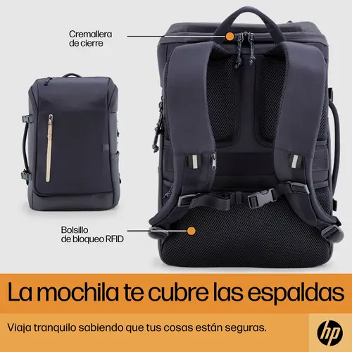 Mochila para portátil Travel de 15,6 pulgadas y 25 litros azul - Imagen 8
