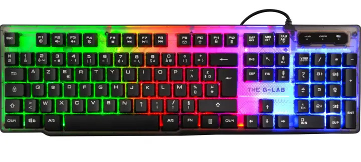 Keyz Neon teclado USB QWERTY Español Negro
