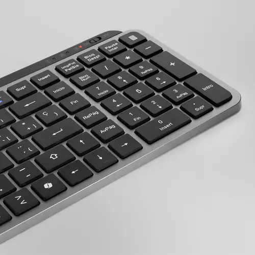 MK-SILENKEYS teclado Universal RF Wireless + Bluetooth QWERTY Español Negro - Imagen 4