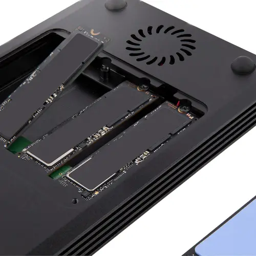 Caja Thunderbolt 3&trade  de 4 Bahías NVMe M.2 para SSD, con 1 Puerto de Vídeo DisplayPort y 2 Thunderbolt 3, 40gbps, con Fuente de Poder de 72W, Caja Externa para Disco Duro - Imagen 5