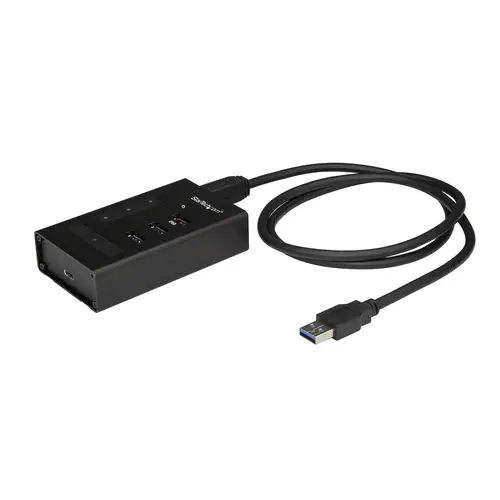 Hub USB 3.0 de 4 Puertos - Ladrón USB Tipo-A a 1x USB-C y 3x USB-A - Hub Comercial USB de Metal - USB 3.2 Gen 1 SuperSpeed de 5Gbps - Autoalimentado - de Carga Rápida BC 1.2 - Resistente/Instalable - Imagen 1