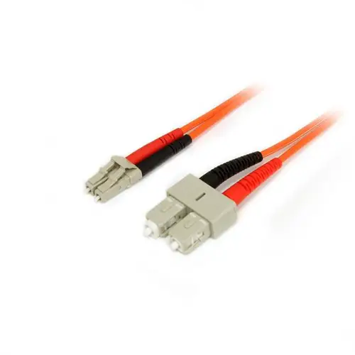 Cable Patch de Fibra Duplex Multimodo 50/125 1m LC - SC - Imagen 1