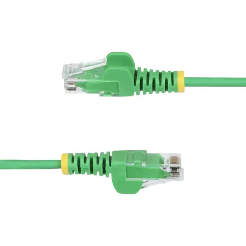 Cable de Red Ethernet CAT6 Delgado sin Enganches Verde de 10m - Cable RJ45 Snagless Slim de 28AWG - Alambre de Cobre Puro - PoE 100W - con Alivios de Tensión - LSZH - Probado con Fluke - Imagen 3