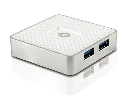 HUBBIES03W USB 3.2 Gen 1 (3.1 Gen 1) Type-A 5000 Mbit/s Blanco - Imagen 1