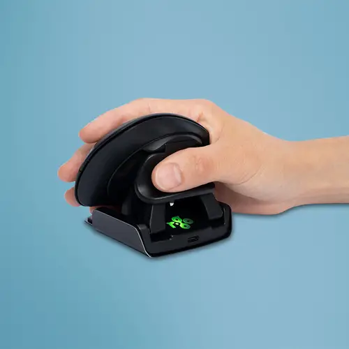 Ratón ergonómico R-Go Twister, para ambas manos, con software de pausa, plegable, bluetooth y con cable - Imagen 1