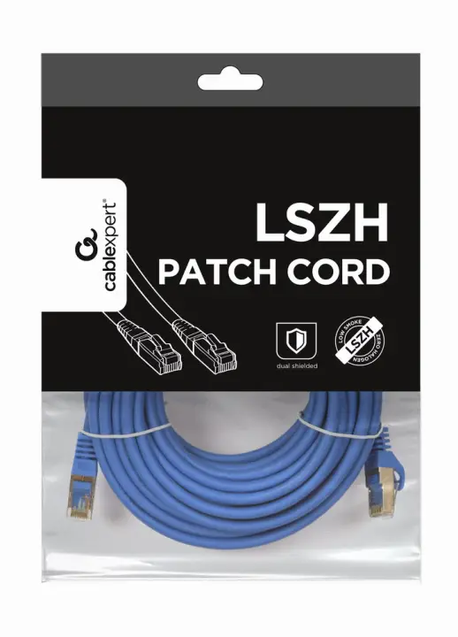 PP6A-LSZHCU-B-10M cable de red Azul Cat6a S/FTP (S-STP)