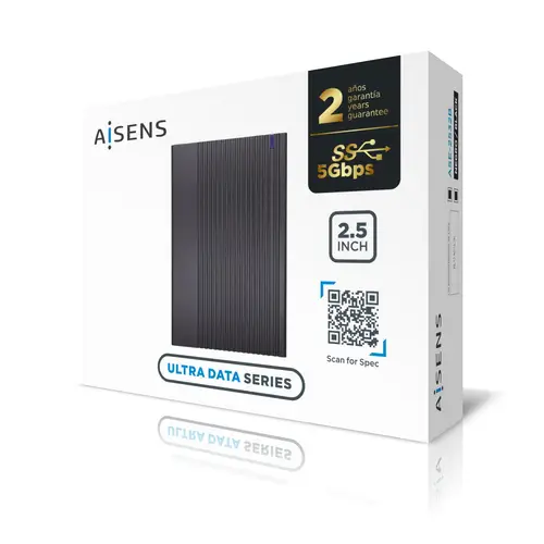 Caja Externa 2.5" ASE-2532B 9.5mm SATA A USB 3.0/USB3.1 Gen1, Negra - Imagen 5