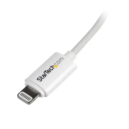 Cable de 2m Lightning de 8 Pin a USB A 2.0 para Apple iPod iPhone 5 iPad - Blanco - Imagen 4