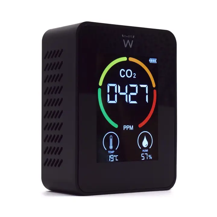 EW2420 medidor de calidad del aire Negro