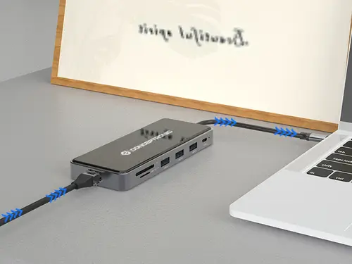 DONN14G base para portátil y replicador de puertos Alámbrico USB 3.2 Gen 1 (3.1 Gen 1) Type-C Gris - Imagen 13