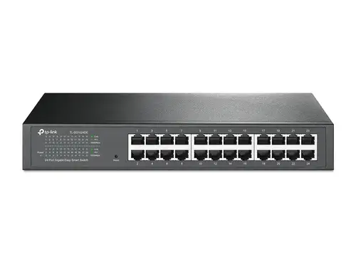 TL-SG1024DE Gestionado L2 Gigabit Ethernet (10/100/1000) 1U Negro - Imagen 1