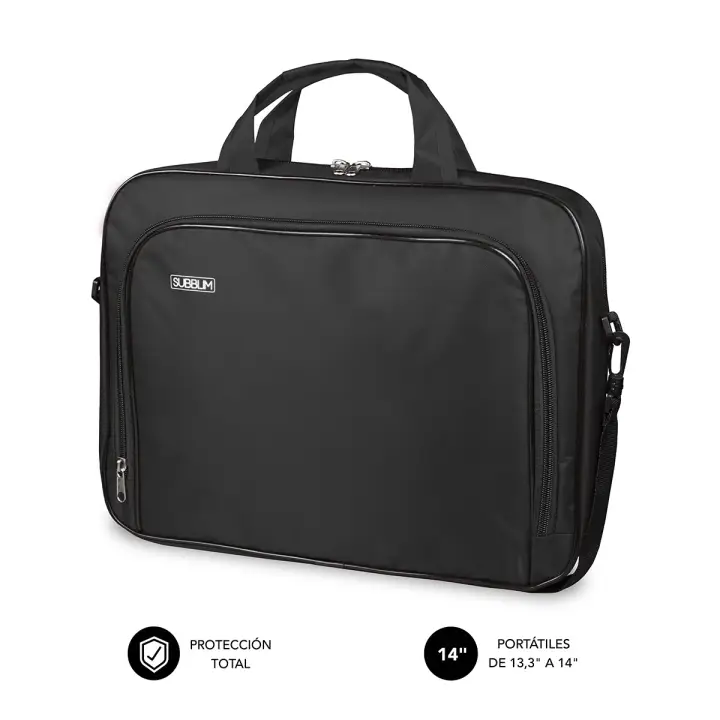 Maletín Ordenador Oxford Laptop Bag 13,3"-14" Black