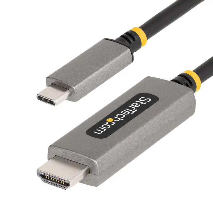 Cable Adaptador de 2m USB-C a HDMI - 8K 60Hz - 4K 144Hz - HDR10 - Cable Conversor de Vídeo USB tipo C a HDMI 2.1 - Modo Alt DP - Compatible con USB4/Thunderbolt 3/4
