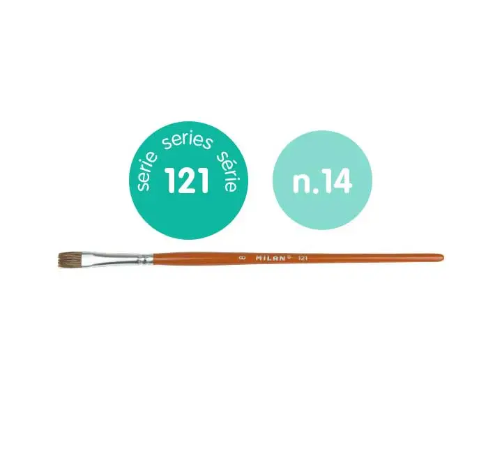 PINCEL MILAN MANGO CORTO SERIE 121 Nº14 0412114
