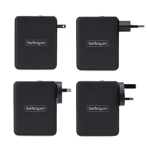 Cargador USB-C/USB-A de Pared GaN PD de 140W - 3x USB-C/1x USB-A - Cargador Internacional para Portátil MacBook/Dell XPS/Inspiron - Cargador USB Tipo C PD 3.1 - Imagen 5