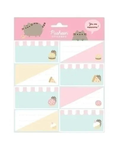 ETIQUETA ESCOLAR ERIK 15,8x20 PUSHEEN FO - Pack de 10 unidades