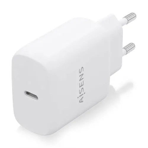 Cargador USB-C PD3.0 1 Puerto 1xUSB-C 25W, Blanco - Imagen 1