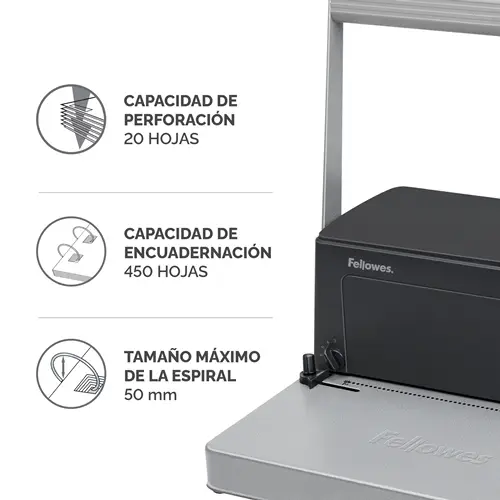 Encuadernadora de Espiral Metálico Metal 100 - Imagen 2