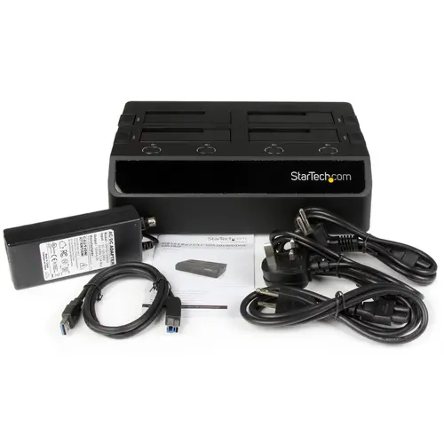 Base de Acoplamiento USB 3.0 de 4 Bahías SATA - Docking Station USB de Discos Duros o SSD SATA III de 2,5/3,5" - de Intercambio en Caliente - Carga Superior - Imagen 6