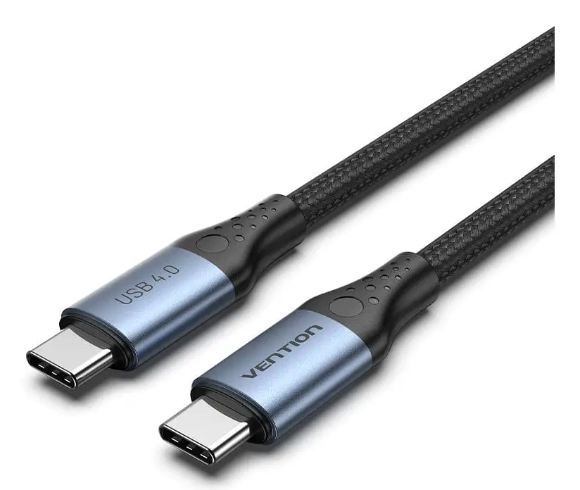 TAVHF cable USB USB4 Gen 3x2 1 m USB C 40 Gbit/s 240 W Negro, Azul