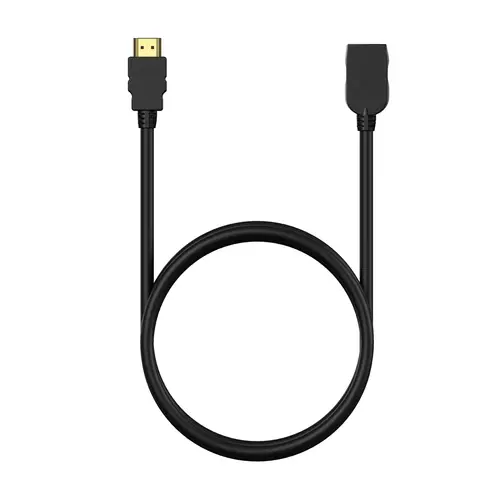 Cable HDMI V2.0 Prolongador Premium Alta Velocidad / Hec 4K@60Hz 18Gbps, A/M-A/H, Negro, 1.0M - Imagen 3