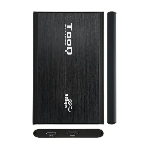 TQE-2529B caja para disco duro externo Carcasa de disco duro/SSD Negro 2.5" - Imagen 3