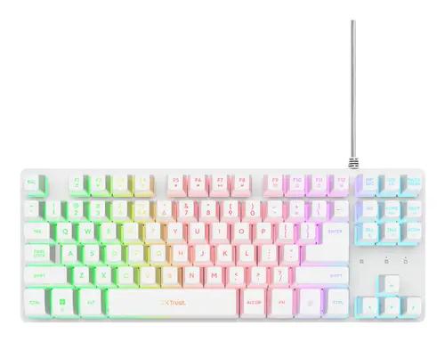 GXT 833W Thado TKL teclado Juego USB QWERTY Español Blanco - Imagen 2