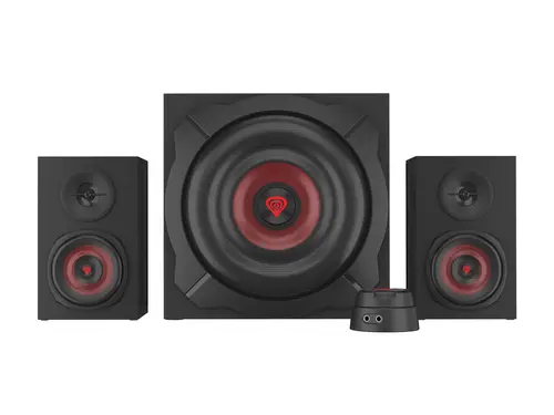 Helium 610BT conjunto de altavoces 60 W PC/ordenador portátil Negro, Rojo 2.1 canales De 2 vías 30 W Bluetooth - Imagen 4