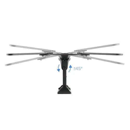 Soporte Giratorio e Inclinable para Monitor / TV LCD, Plasma de 23- 55, con Dos Pivotes, Negro - Imagen 4