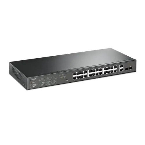 TL-SG1428PE switch Gestionado L2 Gigabit Ethernet (10/100/1000) Energía sobre Ethernet (PoE) 1U Negro - Imagen 2