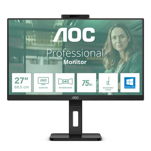 Q27P3CW pantalla para PC 68,6 cm (27") 2560 x 1440 Pixeles Quad HD LED Negro - Imagen 1