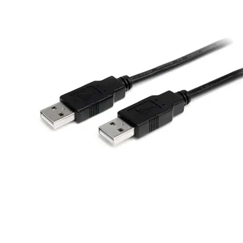 Cable de 2m USB 2.0 Alta Velocidad Macho a Macho USB A - Negro - Imagen 1