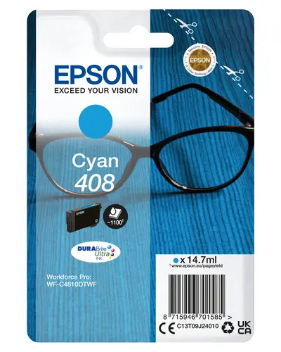 Singlepack Cyan 408 DURABrite Ultra Ink - Imagen 1