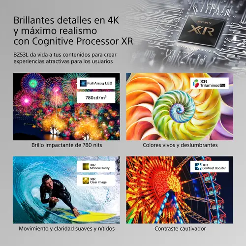FW-98BZ53L pantalla de señalización Pantalla plana para señalización digital 2,49 m (98") LED Wifi 780 cd / m² 4K Ultra HD Negro Android 24/7 - Imagen 3
