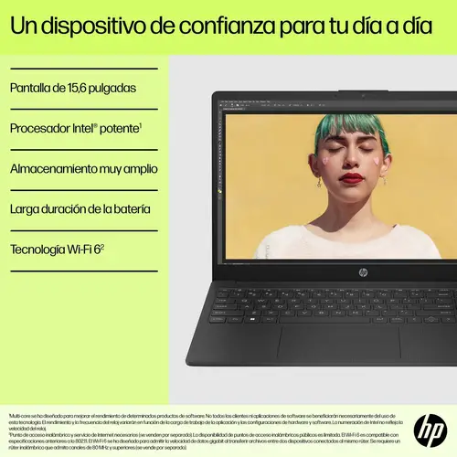 15-fd0327ns Intel® Core i7 i7-1355U Portátil 39,6 cm (15.6") Full HD 16 GB DDR4-SDRAM 512 GB SSD Wi-Fi 6 (802.11ax) FreeDOS Plata - Imagen 5