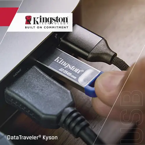 DataTraveler 256GB ® Kyson, USB 3.2 Gen 1 metálico, 220 MB/s - Imagen 5