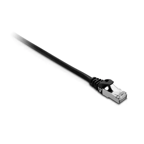 Cable negro Cat7 blindado y laminado (SFTP) con conector RJ45 macho a RJ45 macho 5m 16.4ft - Imagen 1