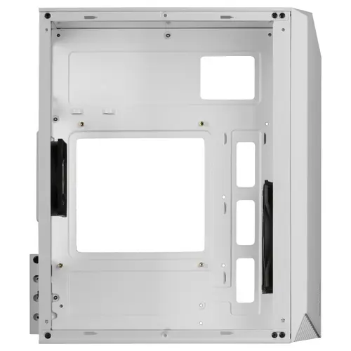 MC-S1, Caja PC Compacta Gaming Micro-ATX, Iluminación ARGB 12 Modos, Ventilador FRGB, Ventana Lateral Completa RGB, Blanco - Imagen 5