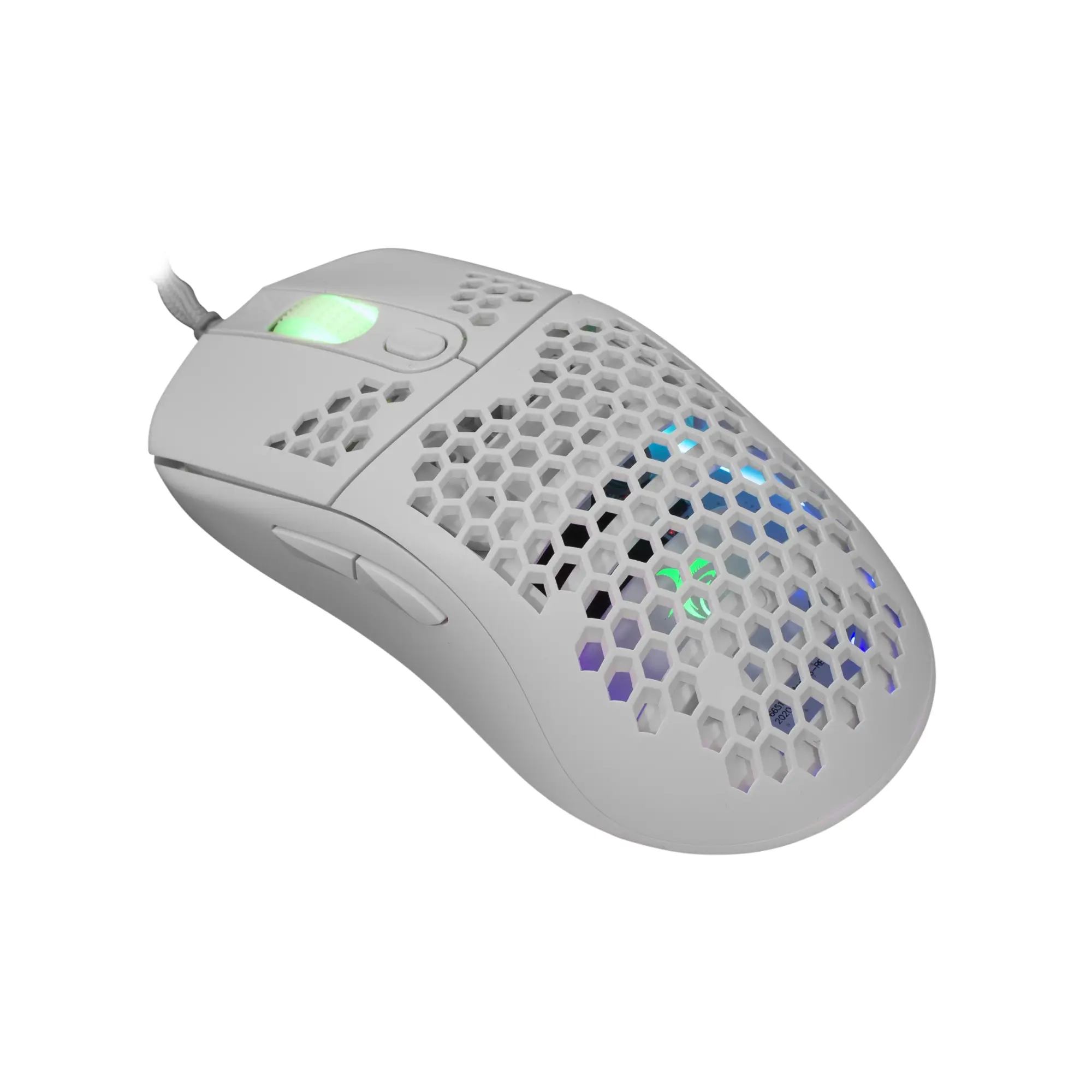 GALAHAD White ratón Juego Ambidextro USB tipo A Óptico 7200 DPI