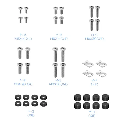 FS20200M-B Soporte de suelo con ruedas/patas para pantallas de 60" - 105" - Imagen 8