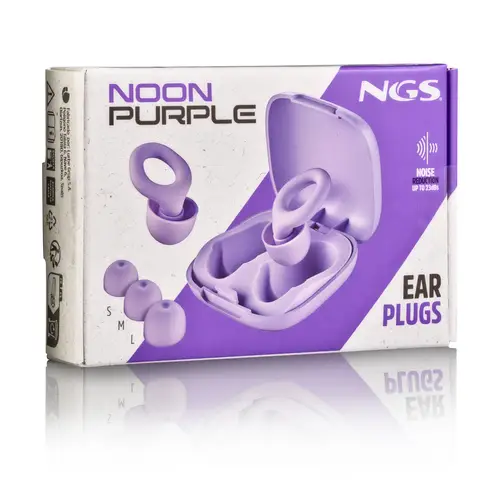NOON PURPLE Tapón para oídos reutilizable Púrpura - Imagen 13