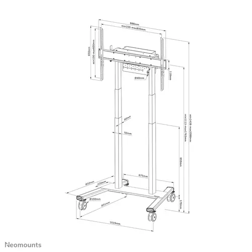 FL55-875BL1 Carro para TV 55-100" - motorizado - TÜV - Imagen 20