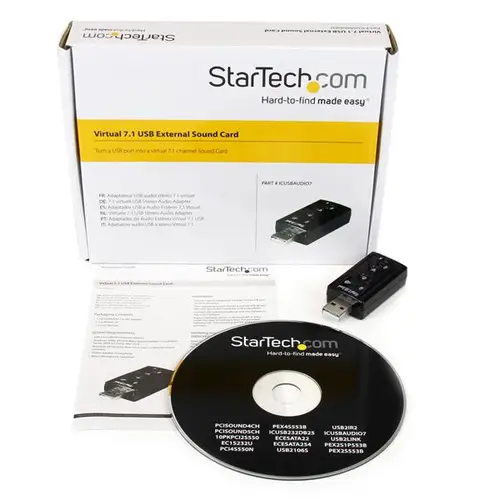 Tarjeta de Sonido 7,1 Virtual USB Externa Adaptador Conversor - Imagen 4